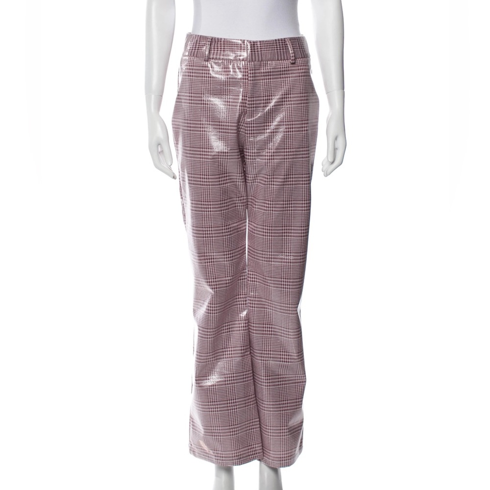 FUNG LAN AND CO. x Ssense Plaid Print Wide Leg Pants